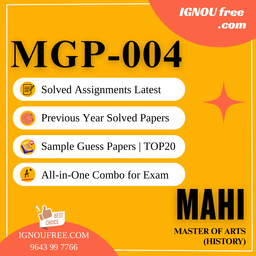 IGNOU MGP-004 | Gandhi’s Political Thought – Solved Previous Year Papers, Assignment Support, Guess Papers & Top 20 Questions | MA Gandhi and Peace Studies