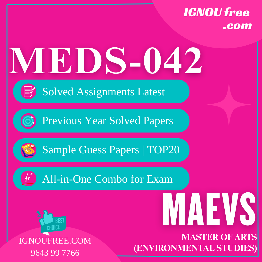 IGNOU MEDS-042 | Issues and Challenges in Urban Planning and Development – Solved Previous Year Papers, Assignment Support, Guess Papers & Top 20 Questions | Master of Arts