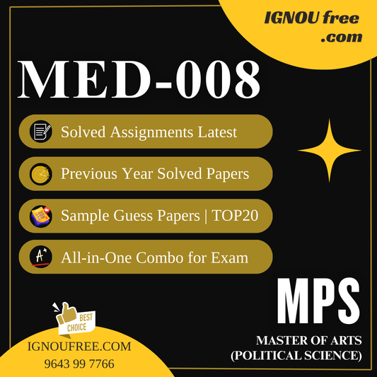IGNOU MED-008 | Globalisation and Environment – Solved Previous Year Papers, Assignment Support, Guess Papers & Top 20 Questions | MA Education