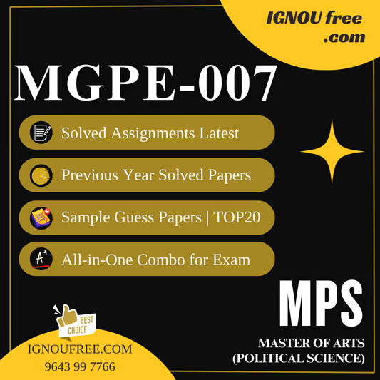 IGNOU MGPE-007 | Non-Violent Movements after Gandhi – Solved Previous Year Papers, Assignment Support, Guess Papers & Top 20 Questions | MA Gandhi and Peace Studies