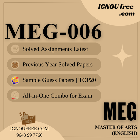 IGNOU MEG-06 | American Literature – Solved Previous Year Papers, Assignment Support, Guess Papers & Top 20 Questions | MA English