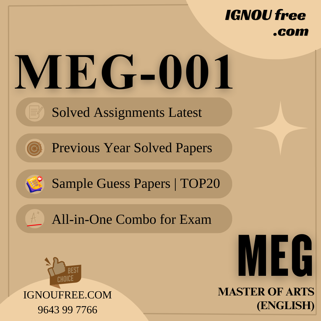 IGNOU MEG-01 | British Poetry – Solved Previous Year Papers, Assignment Support, Guess Papers & Top 20 Questions | MA English