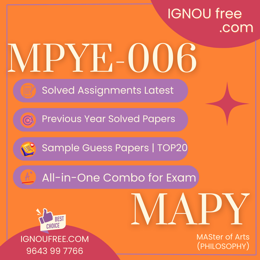 IGNOU MPYE-006 | Dalit Philosophy – Solved Previous Year Papers, Assignment Support, Guess Papers & Top 20 Questions | MA Philosophy